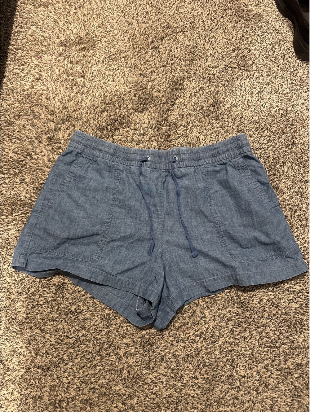 GAP Women's Light Blue Chambray Shorts Size Large